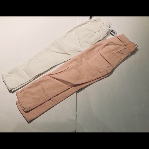 Old Navy Other - NEW Old Navy Pink & White Pants Size 5T (2 Pairs)